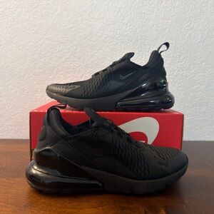 Nike Air Max 270 GS 'Triple Black' BQ5776-001 7Y Women's Size 8.5